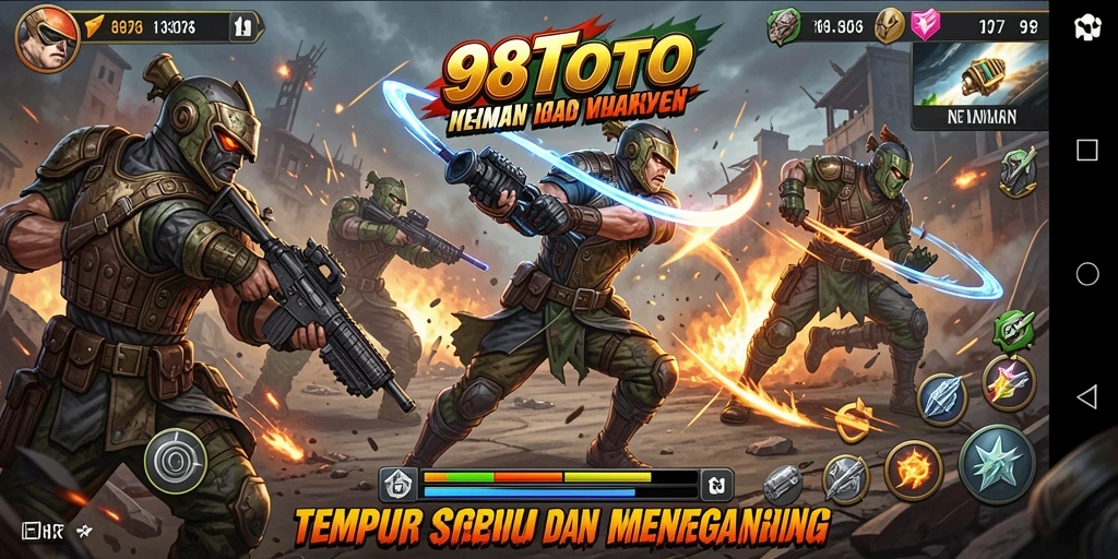 Tampilan gameplay seru dan intens dari 98TOTO.