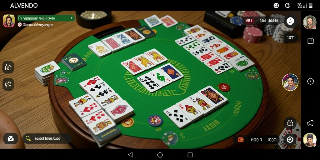 Tampilan gameplay ALVENDO yang seru dan menantang di Gaple.