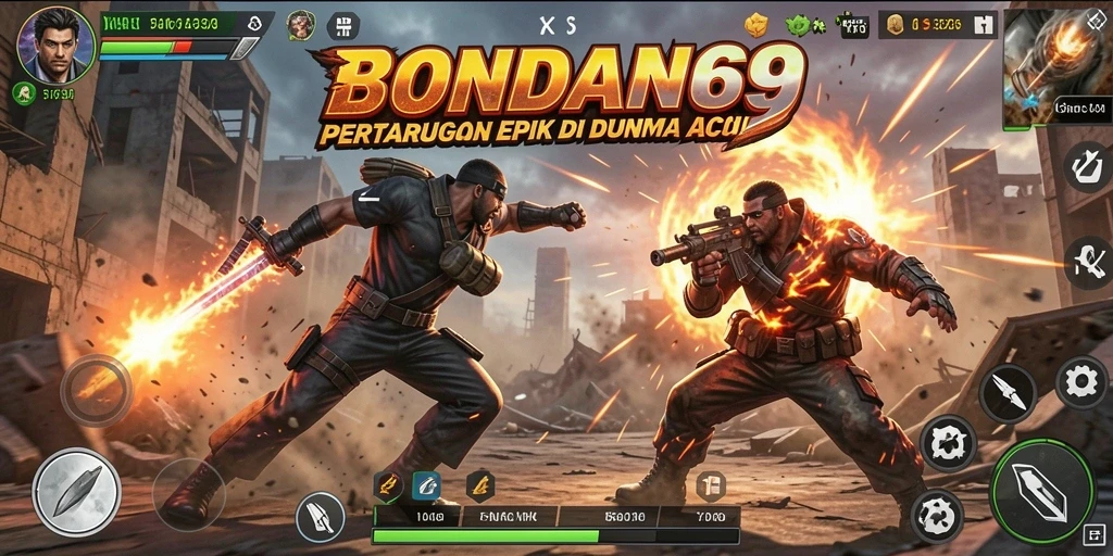 Tampilan gameplay BONDAN69 yang penuh aksi dan pertarungan seru.