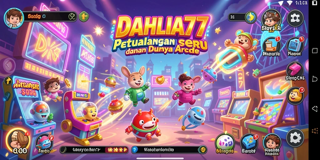 Screenshot gameplay DAHLIA77 menunjukkan aksi seru dalam permainan Arcade.