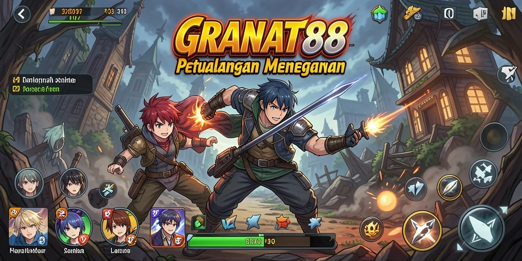 Tampilan gameplay penuh aksi dari GRANAT88 yang menarik.
