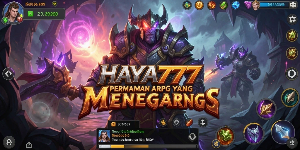 Tampilan gameplay menarik dari HAYA777 yang penuh aksi ARPG.