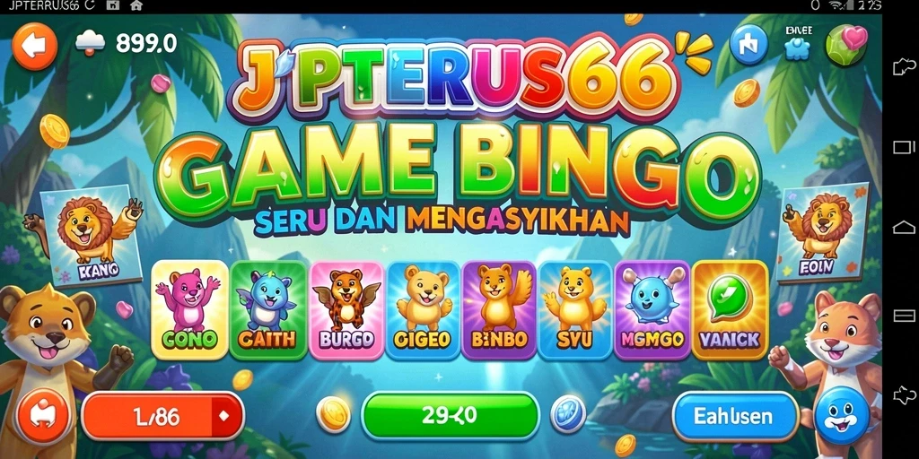 Screenshot gameplay JPTERUS66 yang menunjukkan keseruan bermain Bingo.