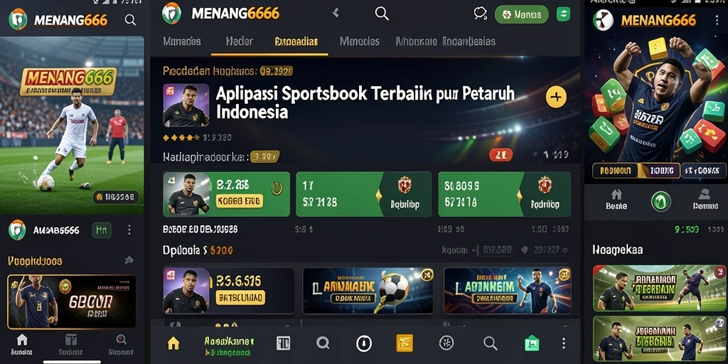 Tampilan gameplay menarik dari aplikasi Sportsbook MENANG666.