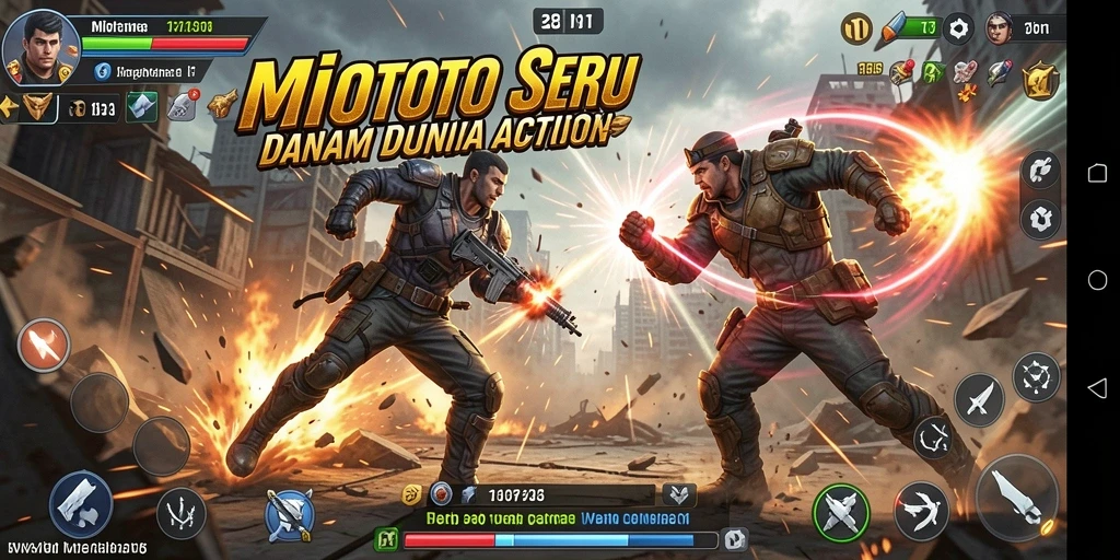Tampilan dinamis gameplay MIOTOTO dalam aksi seru.