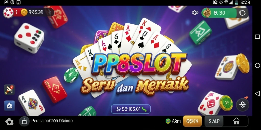 Tampilan seru dari gameplay Domino di PP8SLOT.