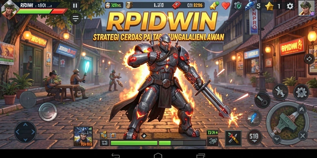 Screenshot utama RPIDWIN dengan pertandingan strategi yang mendebarkan.
