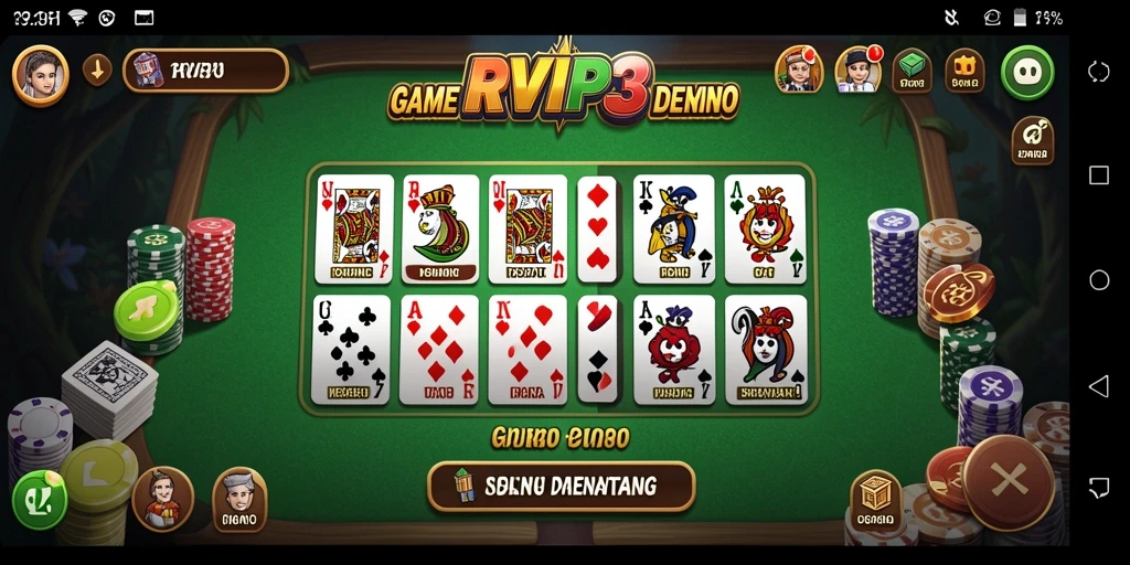 Tampilan gameplay RVIP3 yang seru dan kompetitif.